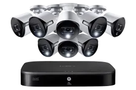 16-Channel Security System with 8 Active Deterrence 4K (8MP) Cameras featuring Smart Motion Detection and Color Night Vision