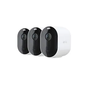 3 Pack Arlo Pro 4 Spotlight Camera - Wireless Security, 2 Way Audio, Wire-Free Via Amazon