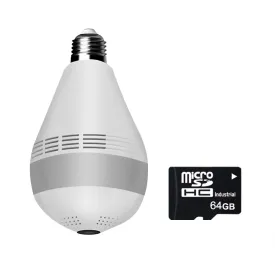 360 ° Fisheye Draadloze Panoramisch Wifi Camera 3/5MP Home Security Ip Camera Verlichting Nachtzicht Twee Audio Licht lamp Wifi Camera