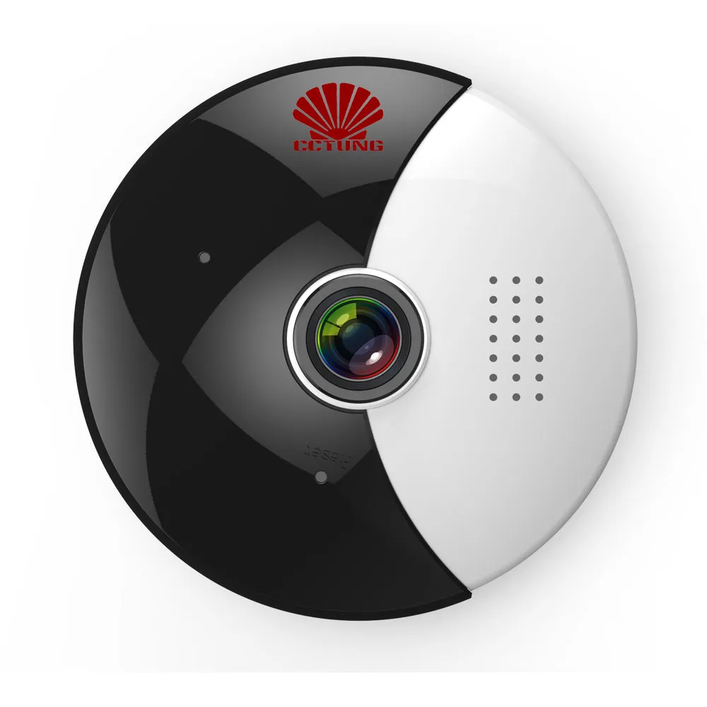 360 Moon VR Panoramic WIFI 1.3MP IP Camera with Dual Stream Live Image Video Monitored by Free APP