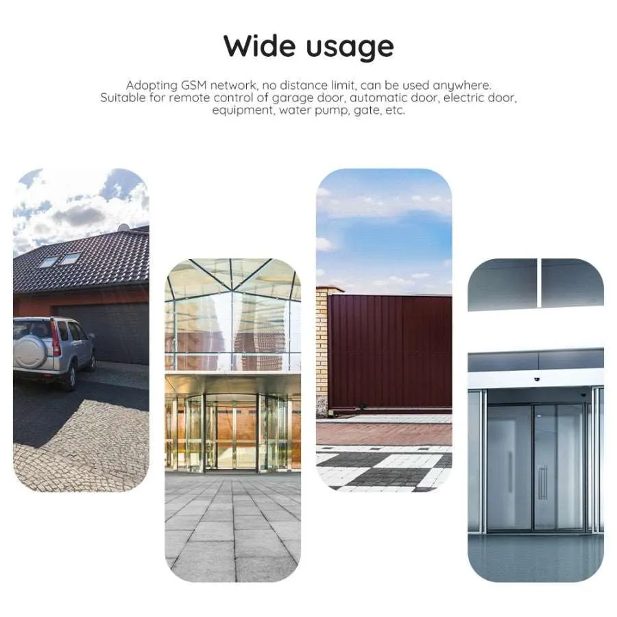 3G Smart Wireless Door/Garage Opener with Remote Access Control & Relay Switch for Pump
