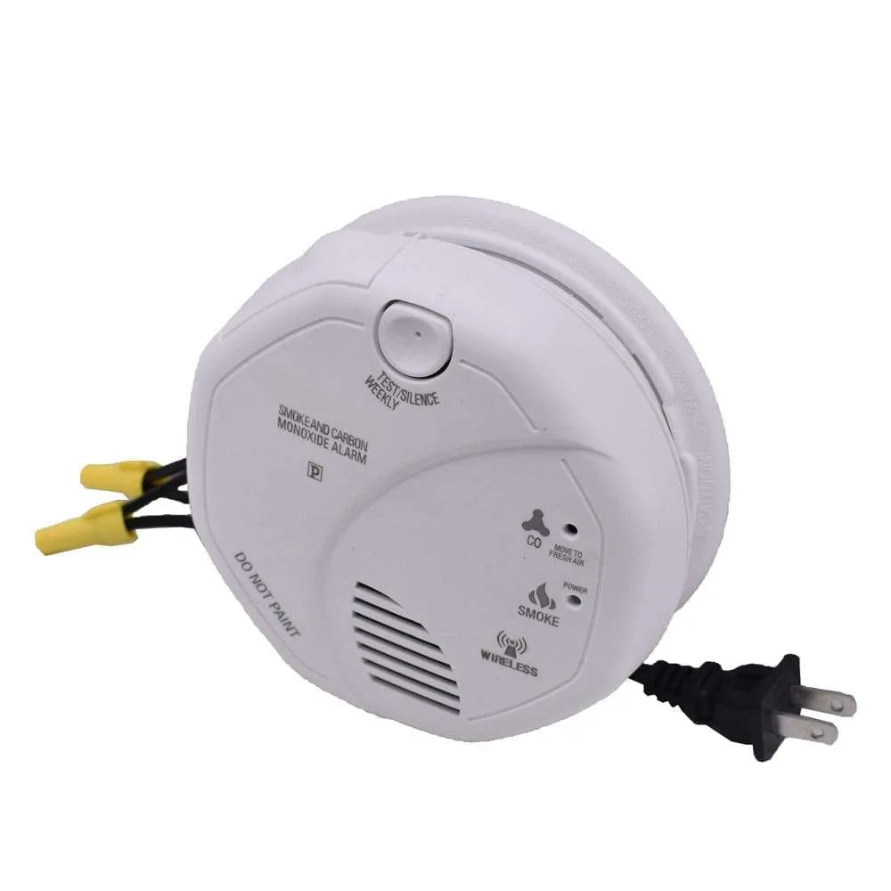 4K UHD TOP View Wifi Carbon Monoxide Detector Spy Camera & DVR - Wireless Hidden Camera - 110V Hardwired