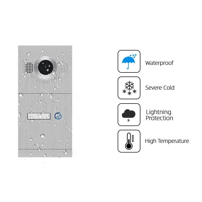 7 Inch Touch Screen WiFi IP Video Intercom System