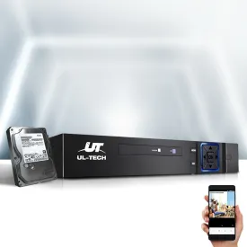 8CH DVR 1080P 5-in-1 CCTV Recorder, 4TB HDD, Motion Detection, UL-Tech