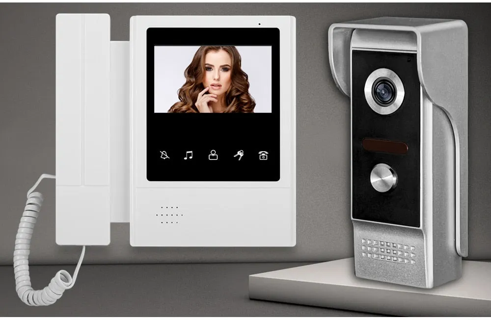 AnjieloSmart 4.3'' TFT LCD Wired Door Camera Video Doorbell System Doorphone