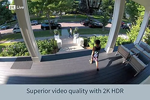 Arlo Pro 4 Spotlight Camera - 1 Pack - Wireless Security, 2K Video & HDR, Color Night Vision, 2 Way Audio, Wire-Free, Direct to WiFi No Hub Needed, White - VMC4050P