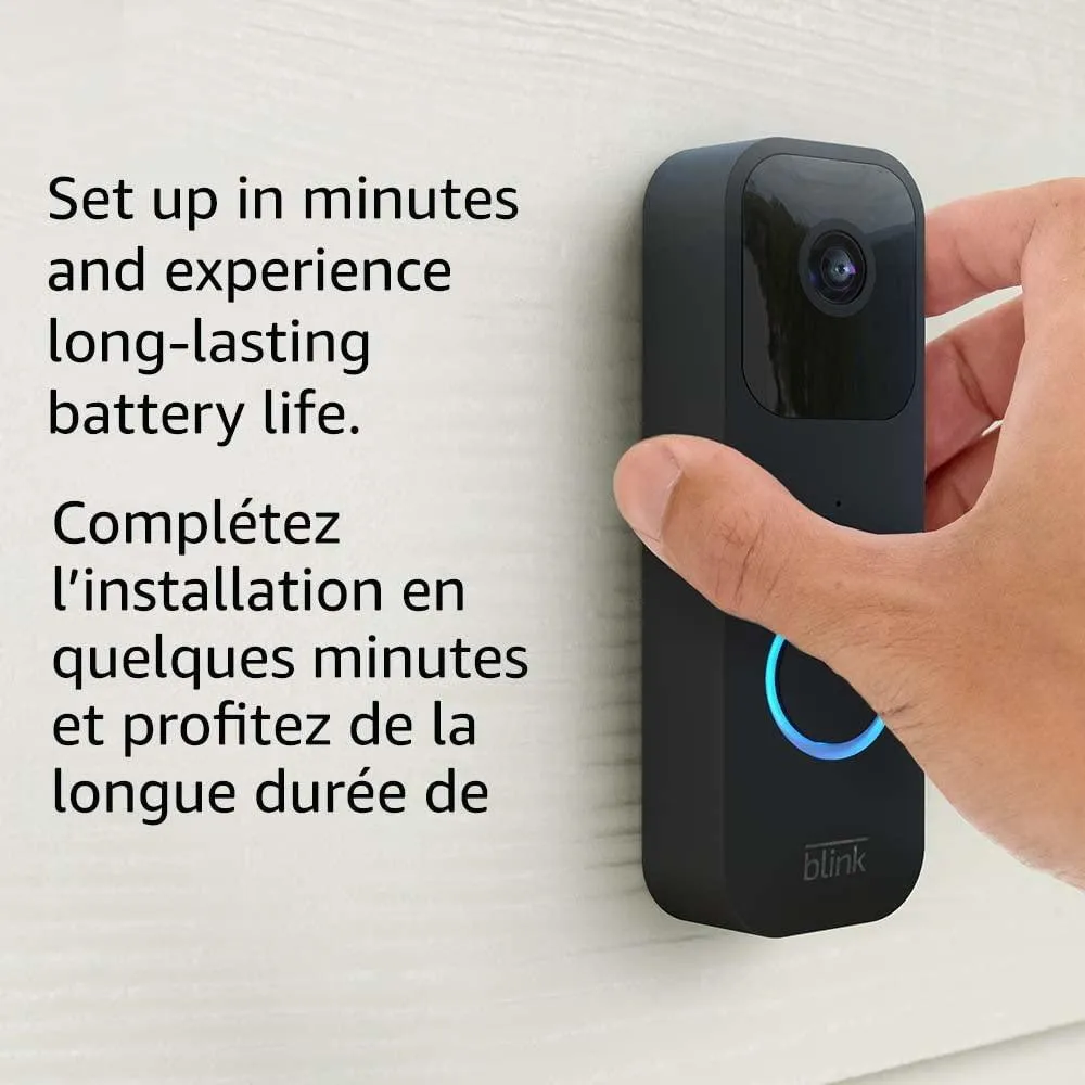 Blink Video Doorbell   Sync Module 2 | Two-way audio.