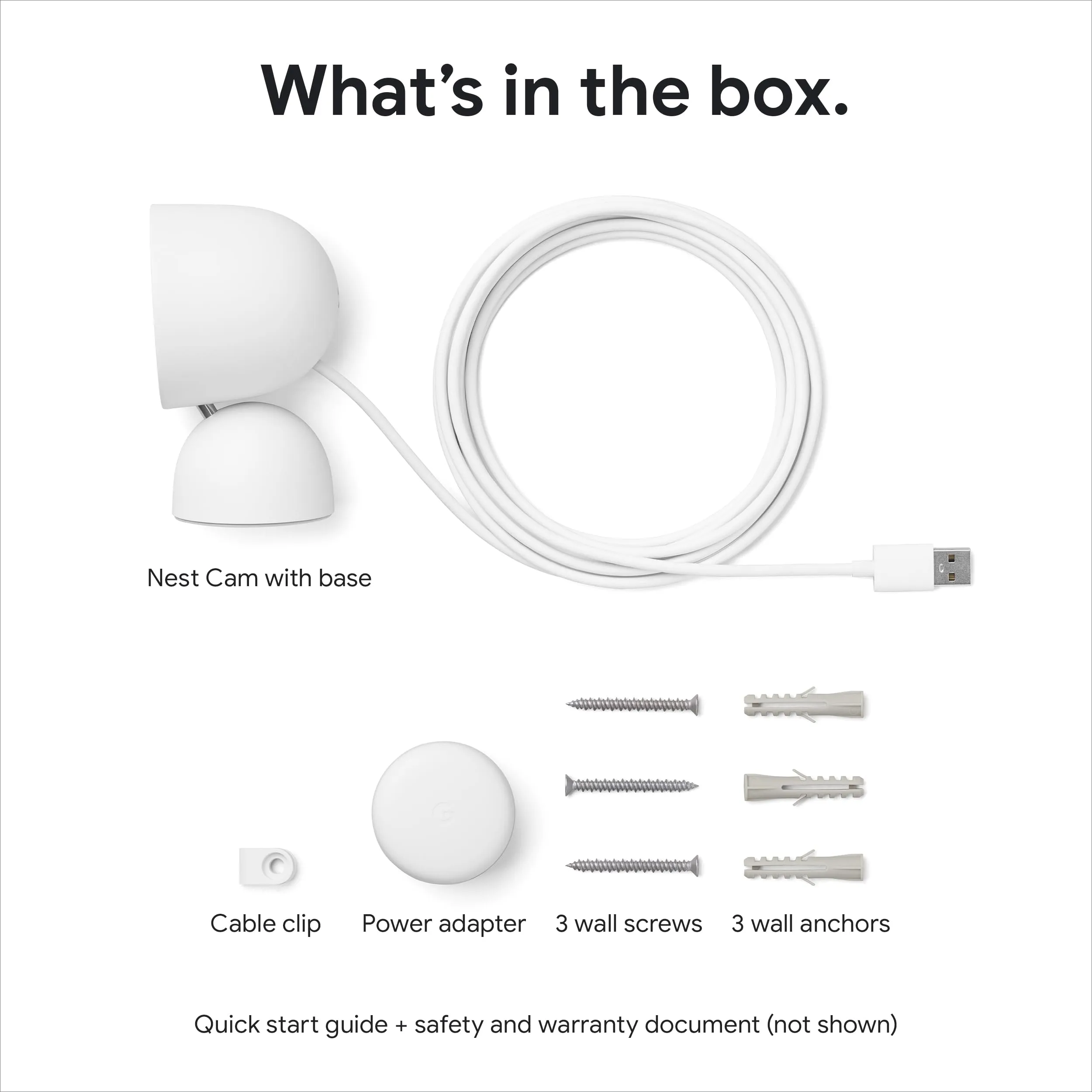 Bundle of Google Nest Doorbell (Wired, 2nd Gen) and Nest Cam (Indoor, Wired) - Nest Camera and Doorbell with 1080p HDR Video and Night Vision - 3 Hours of Event Video History Included - Snow