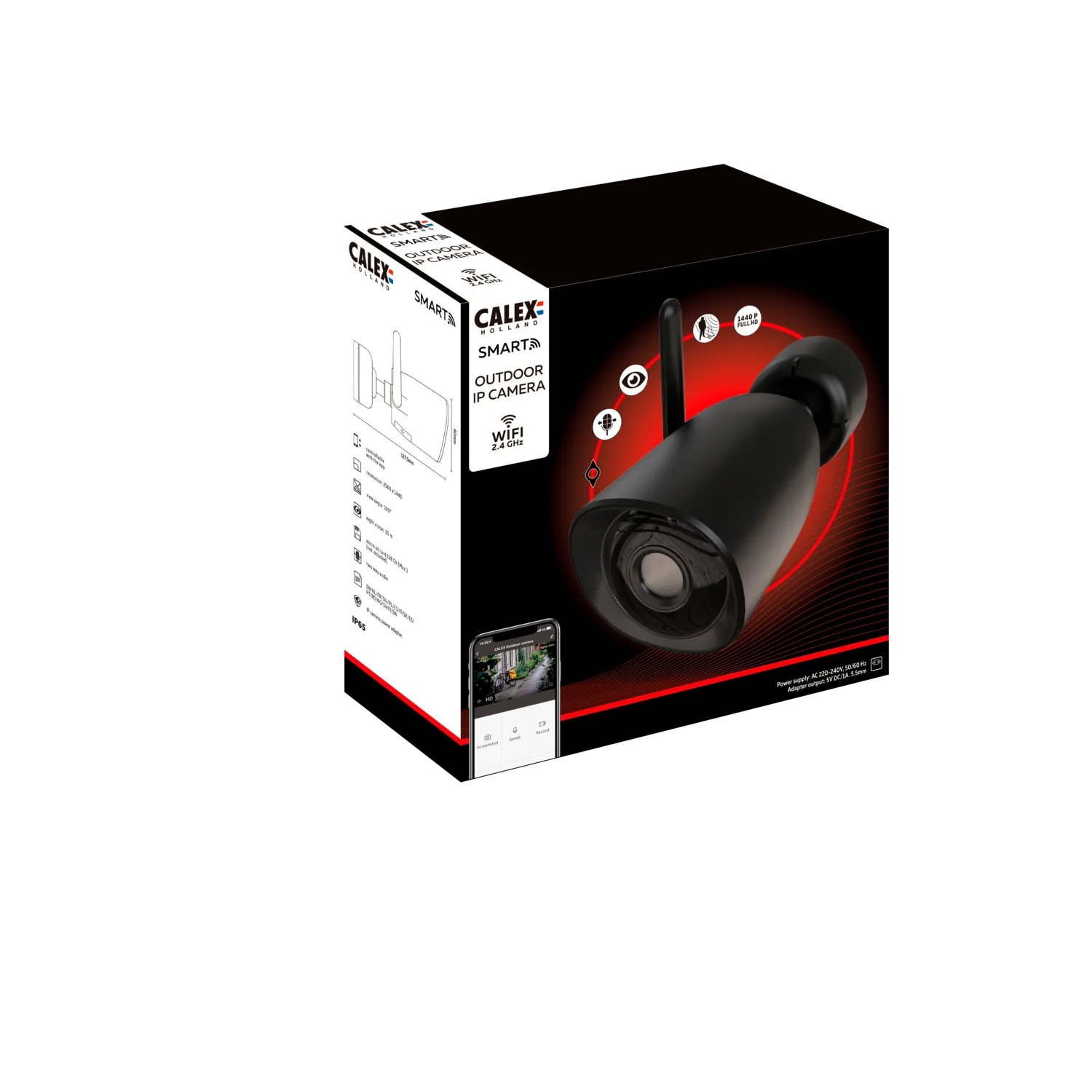 Calex Smart Camera - 4MP - Security Camera - For Outdoors