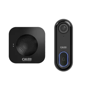 Calex Smart Doorbell with Camera - Full HD - Incl. Chime/Gong - Black