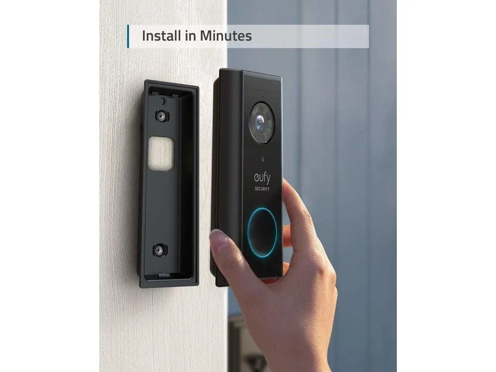 EUFY VIDEO DOORBELL 2K (BATTERY-POWERED) WITH HOMEBASE 2 E82101W4