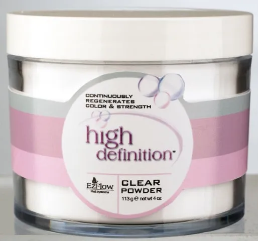 EZ Flow HD Clear Acrylic Powder - 4 oz.