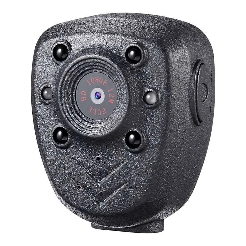 Full HD 1080P Police Body Lapel Worn Video Camera with Night Vision LED Light & 32G Memory TF Card