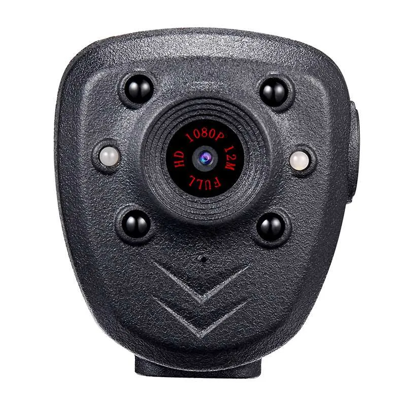 Full HD 1080P Police Body Lapel Worn Video Camera with Night Vision LED Light & 32G Memory TF Card