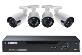 HD DVR Security System with 1080p Ultra-Wide Viewing Cameras & Lorex Cloud Connectivity