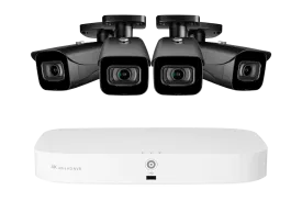 Lorex 4K (8 Camera Capable) Fusion NVR System with IP Bullet Cameras