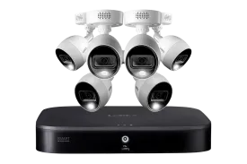 Lorex 4K 8-Channel Wired DVR System with Active Deterrence Cameras