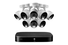 Lorex 4K 8-Channel Wired DVR System with Eight Active Deterrence Cameras