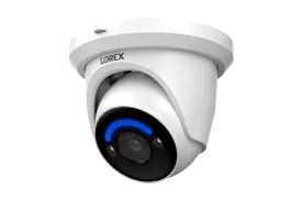Sure! Heres an optimized title for the e-commerce product:

4K Ultra HD Smart Security Dome Camera with PoE and Lighting - Wired IP Surveillance System by Lorex