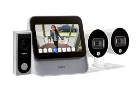 Lorex Smart Home Security Center with Two 1080p Outdoor Wi-Fi Cameras and HD Video Doorbell