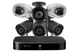 Outdoor Surveillance System with 2 HD 1080p Cameras and 4 HD 1080p Wireless Cameras