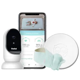 Owlet Smart Sock   Cam - Heart Rate, Oxygen, Video & Audio - The Complete Baby Monitor Solution