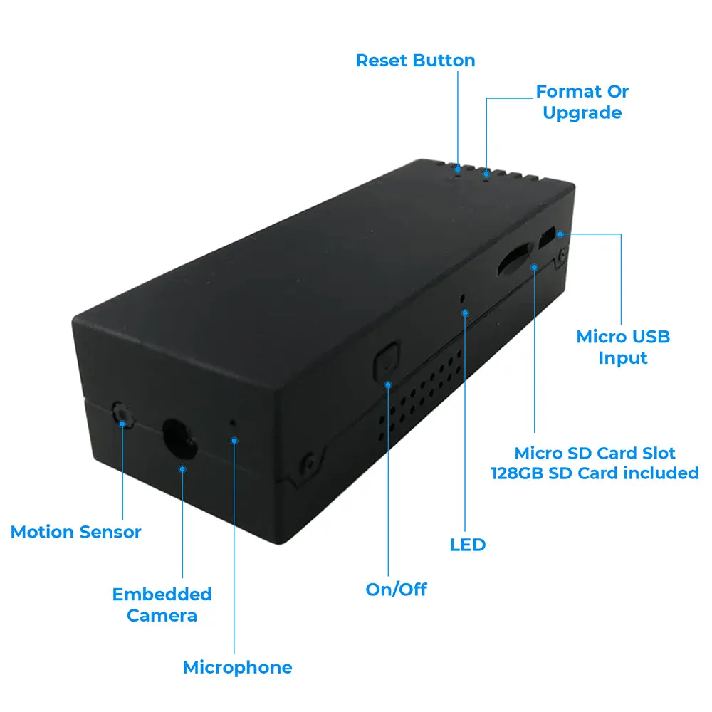 PBN-TECH PBN-CV72-i Cam-Vox 72-i 1080P 128GB DVR – 9 Hours Continuous