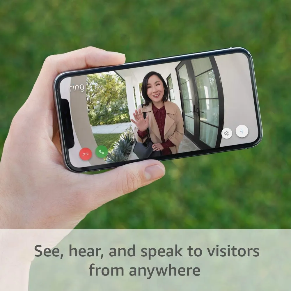 Ring Video Doorbell - 1080p HD video, improved motion detection, easy installation - Venetian Bronze