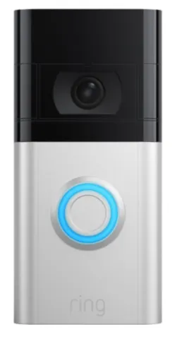 Ring Wi-Fi Video Doorbell 4 - Satin Nickel