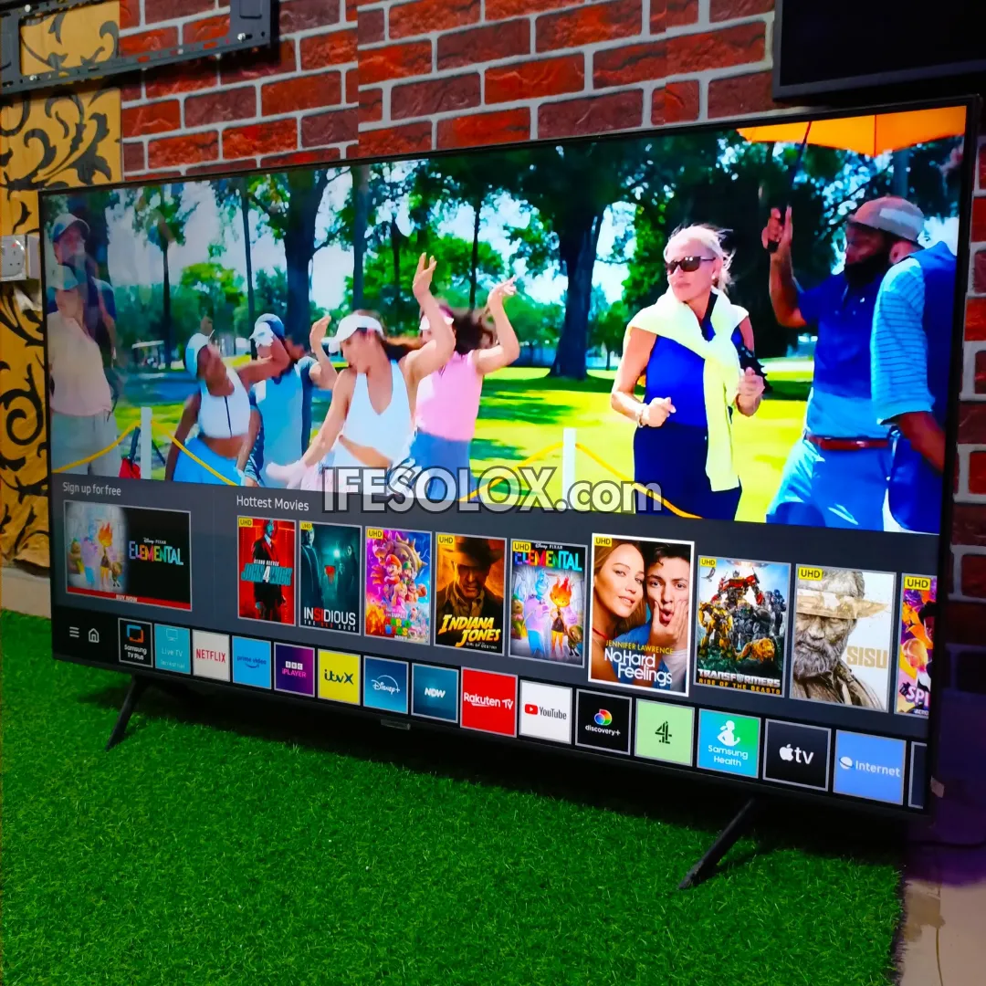 Samsung 55 inch UE55AU7100 Smart Crystal UHD Frameless TV (Bluetooth, WiFi, Miracast, AirPlay) - Foreign Used