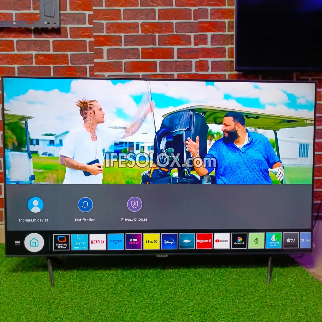 Samsung 55 inch UE55AU7100 Smart Crystal UHD Frameless TV (Bluetooth, WiFi, Miracast, AirPlay) - Foreign Used