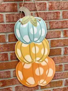 Stacked Pumpkin Door Hanger