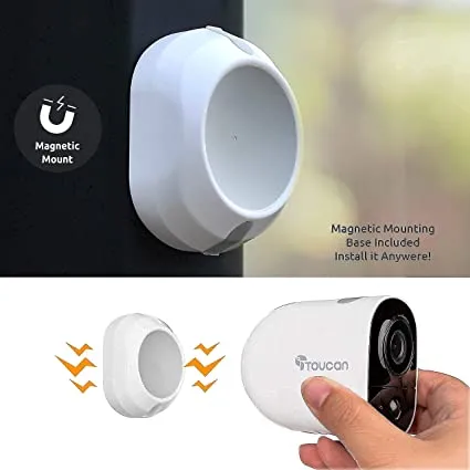 Toucan 1 Wireless Battery Powered  Video Doorbell   2 Wireless Battery Powered Camera 6500 mAh Bundle