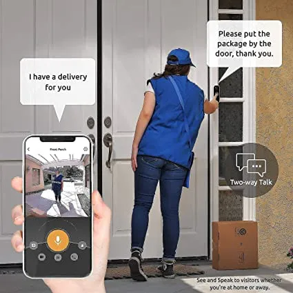 Toucan 1 Wireless Battery Powered  Video Doorbell   2 Wireless Battery Powered Camera 6500 mAh Bundle