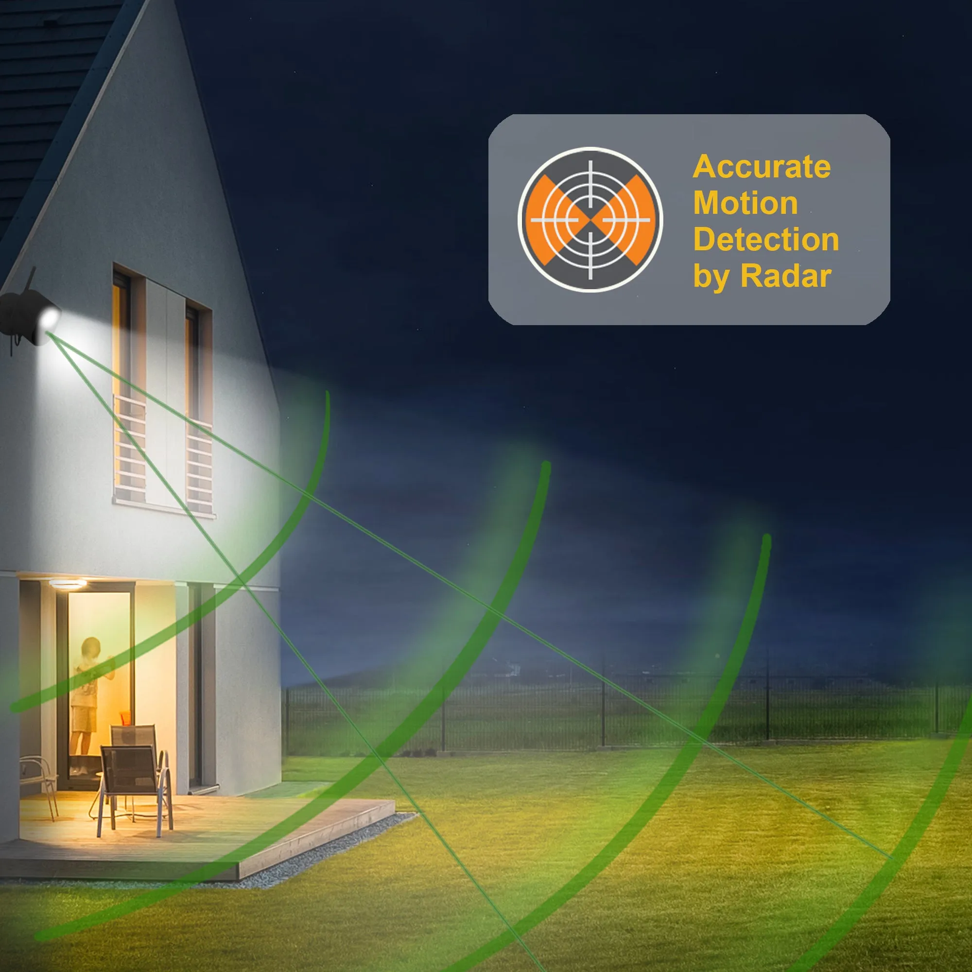 Toucan Security Floodlight Camera & Wireless Video Doorbell Includes Doorbell Chime Bundle