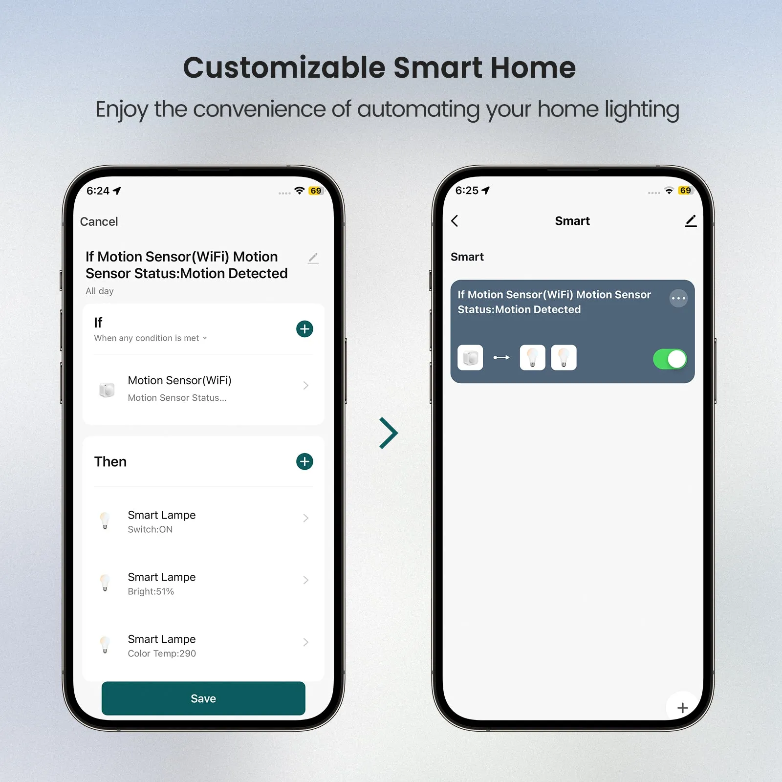 TREATLIFE PIR WiFi Motion Sensor Works with Alexa Google Home, No hub Required