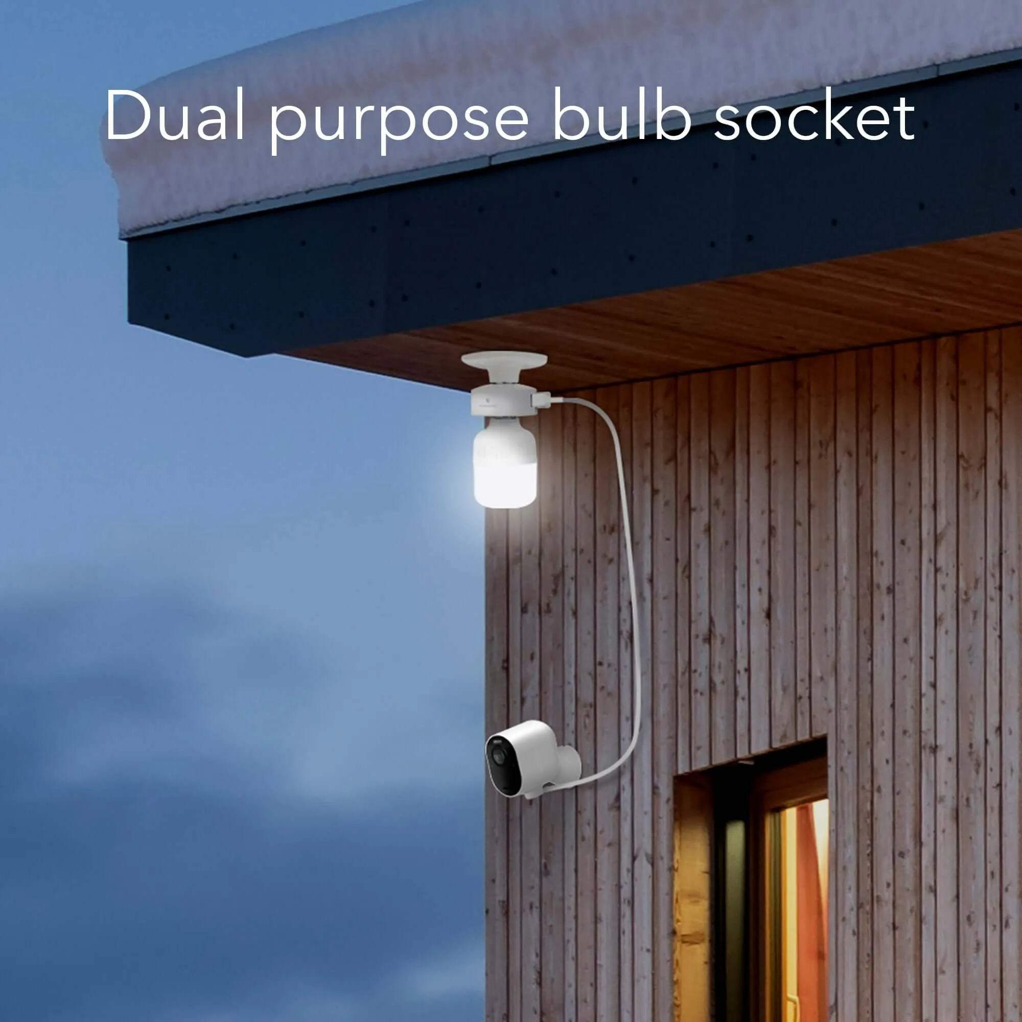Wasserstein Light Bulb Socket & Arlo Cam Charging Cable