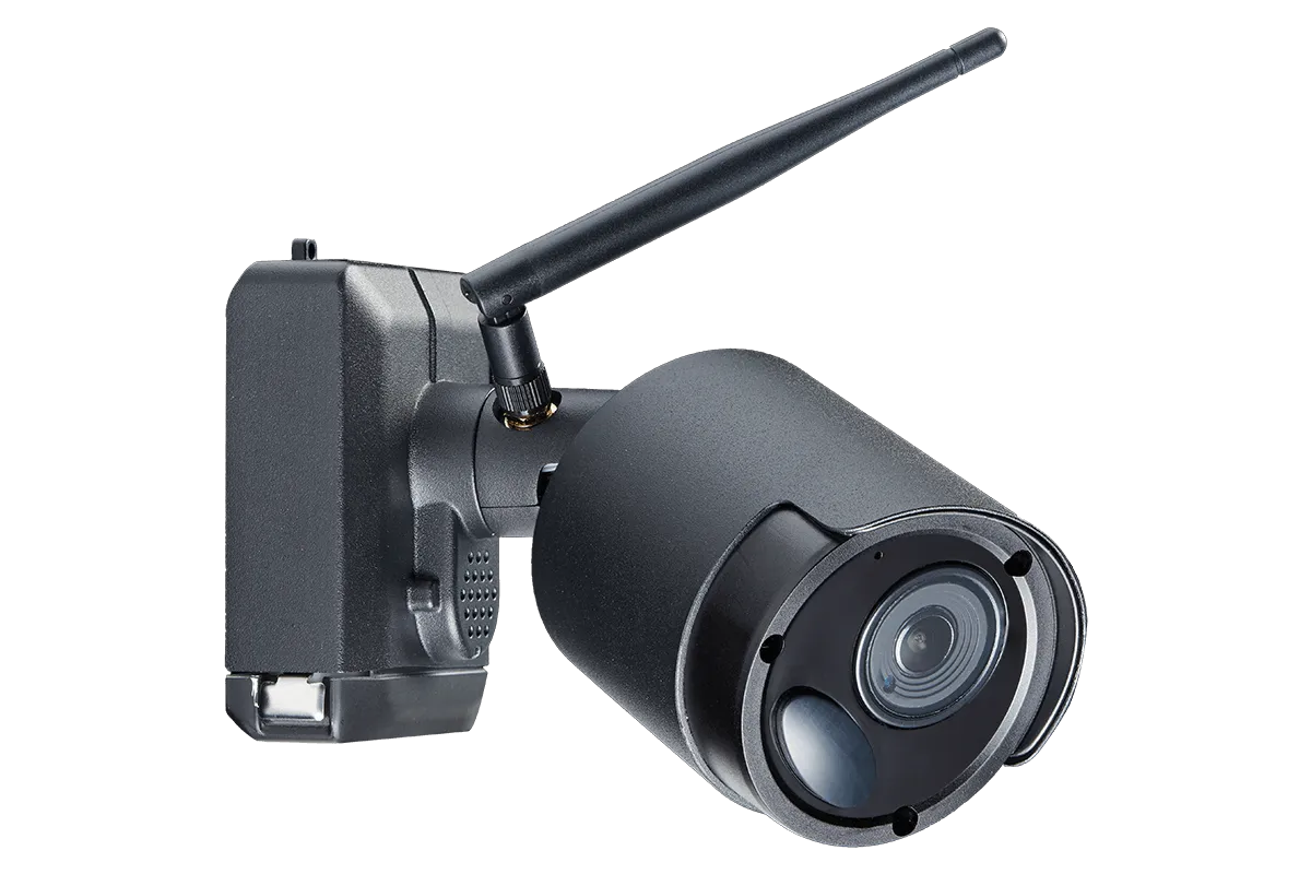Wire-Free Accessory Camera for Battery Powered, Audio Security Systems (Black Metal, 2-pack)