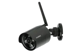 Wireless security camera with night vision (black)